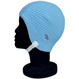 Blue Reef Bonnet de bain pour femme - Style classique et rétro - Avec sangle réglable - Taille unique - Bleu ciel Blue Reef Bonnet de bain pour femme - Style classique et rétro - Avec sangle réglable - Taille unique - Bleu ciel