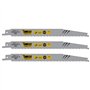 3 x SabreCut SCRS2345X_3 200 mm 6-10 TPI S2345X Lames de scie sabre à coupe très rapide compatibles avec Bosch Dewalt Makita et