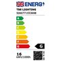 TBE Lighting Ampoules à économie d'énergie CFL 2D 2 broches 16 W – Ampoules fluorescentes DD – Raccords de base GR8 à 2 broches 