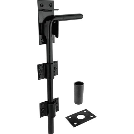 IRONTITE® Boulon de portail noir robuste pour portails en bois