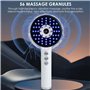 Masseur Électrique pour Cuir Chevelu, Scalp Massager Sans Fil, Peigne Électrique Portable avec Applicateur d'Huile, Stimulation