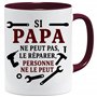 Jungle Mug – si papa ne peut pas le réparer | cadeau fête des pères papa bricoleur | tasse humour outils homme | idée cadeau ann