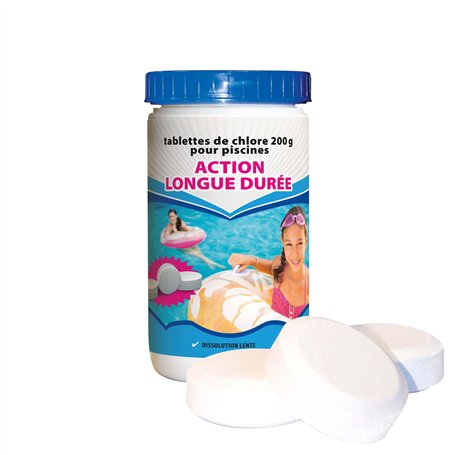BSI - Chlore Lent - Action Longue Durée - Désinfection Totale De l'Eau - Spécial Bactéries - Idéal Pour Piscine 30m³ Et Plus - G