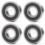 6204-2RS Lot de 4 roulements à billes rainurés