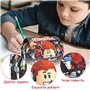 Robllox Trousse à Crayons,Robllox Sac à Crayons Dessin Animé Trousse Scolaire Trousse Scolaire Trousse à Crayons Zippée en Toile