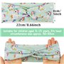 3pcs Bandeaux Large Cheveux Fille Headband Serre Tête Élastique Licorne Cygne Coeur Fée Papillon Dessin Animé Blanc Vert Rose Ba