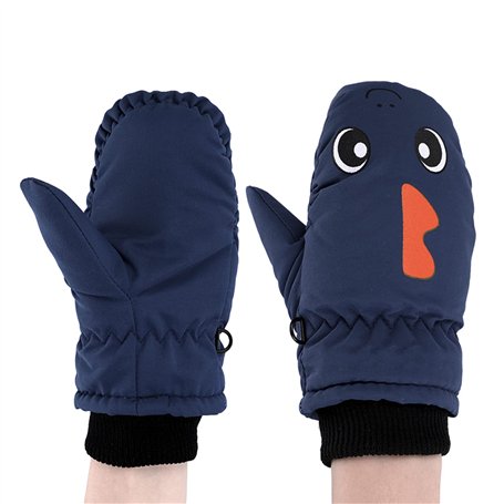 Itoda enfants Gants de ski imperméable d'hiver chaud Mitaines respirant Gants coupe-vent Moufles de ski snowboard Gants d'isolat