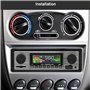 WEPARTICULAR Autoradio avec Bluetooth, autoradio avec Port USB/SD/AUX, 4 x 45 W autoradio FM, Lecteur multimédia MP3 Lecteur MP3