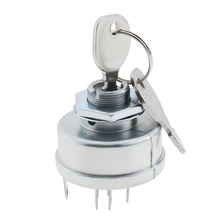 Create idea 1 Jeu de Commutateurs d'allumage de Tondeuse à Gazon à 6 Broches avec 2 Clés Compatible avec Briggs & Stratton Compa