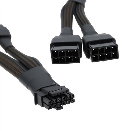 Create idea Câble Adaptateur d'alimentation 16 Broches (12 + 4 Broches) vers 2 X 8 Broches 12 Cm 16 AWG Compatible avec Nvidia R