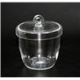 LLF Creuset en quartz résistant avec couvercles (10 ml