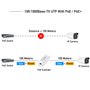 Cudy POE10 Gigabit PoE Extender 10/100/1000 Mbps 1 Canal PoE Amplificateur PoE Support Mural Chaîne de Marguerites Conforme IEEE