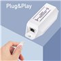 Cudy POE10 Gigabit PoE Extender 10/100/1000 Mbps 1 Canal PoE Amplificateur PoE Support Mural Chaîne de Marguerites Conforme IEEE
