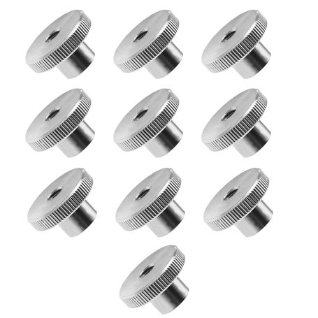 Create idea Lot de 10 écrous moletés M6 - Filetage femelle - En acier inoxydable 304 - Avec poignée ronde - DIN 466