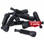 Kalitec KALI01022 Superseal Lot de 10 douilles en caoutchouc à 2 broches avec lamelles de protection anti-torsion noires I Douil
