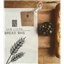 Lot de 3 sacs à pain de qualité supérieure - 29 x 39 cm - En lin écologique - Sans plastique - Sac de rangement alimentaire