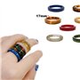 XHBTS 12 Pcs Résine Coloré Large Épais Dôme Knuckle Doigt Empilable Joint Anneau Rétro Acrylique Transparent Vintage Bijoux Part