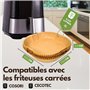 Papier cuisson air fryer 125pcs-20 cm compatible avec Cosori et Cecotec 5,5/6 litres, Moules pour friteuse à air et four, Access