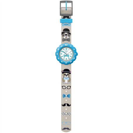Flik Flak Garçon Analogique Quartz Montre avec Bracelet en Tissu FPSP024