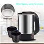 Mini bouilloire bouilloire portable de voyage 0,5 L en acier inoxydable pour la famille pour la pêche en voyage