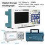 Hantek DSO5102P Oscilloscope Numérique, 2 canaux, 1 GSa/s Échantillon En Temps Réel, 100 MHz
