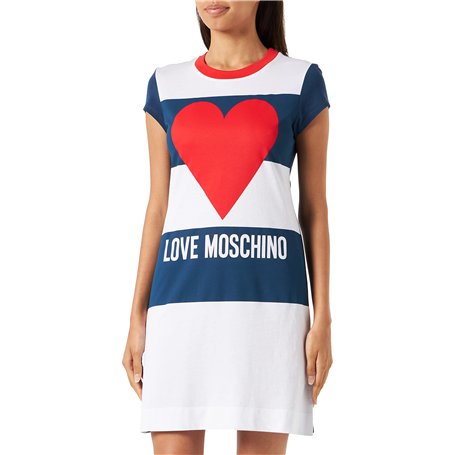 Love Moschino Robe à Manches Courtes Coupe ajustée