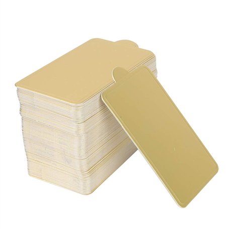 Mini Papier doré gâteau Carton 100 PCS Rectangle Mousse Cake Boards Cake Base décorative Cupcake pâtisserie Dessert Affiche Plat