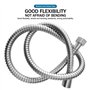 3,0-Meter Hi Flow Double Verrouillage En Acier Inoxydable Plaqué Douche Tuyau De Remplacement De Douche Tuyau