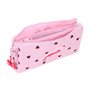 Trousse Fourre-Tout Triple Minnie Mouse Naive Rose 22 x 12 x 3 cm