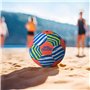 AKTIVE 54289 Ballon de Football en néoprène Multicolore 22 cm Flottant et résistant à l'eau Idéal pour la Plage et la Piscine