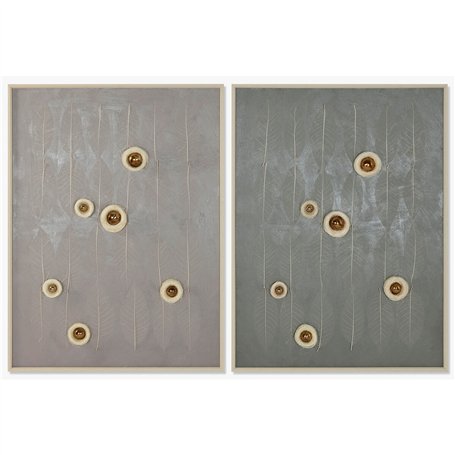 Cadre Home ESPRIT Vert Beige Moderne 90 x 3