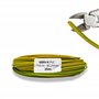 HALOTEC 25 mètres Câble unipolaire flexible isolé en PVC jaune-vert 1 x 0