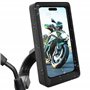 Support Telephone Moto retroviseur Etanche Scooter Coque Compatible avec Les Smartphones jusqu'a 7