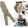 DOJA Barcelona | Fermeture Eclair 70 cm Beige | Pack 10 Fermeture Eclair Séparable #5 | Curseur Automatique | Dent Plastique | Z
