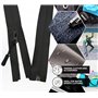 DOJA Barcelona | Fermeture Impermeable Noir | Pack 1 | Fermeture Eclair Etanche Nº7 | Longueur 85cm | Nylon | Curseur Fermeture 
