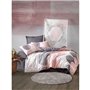 Parure de lit - 1 housse de couette 220 x 240 cm + 2 taies d'oreiller 60 x 60 cm - 100% coton ranforcé - Gris