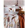 Parure de lit - 1 housse de couette 220 x 240 cm + 2 taies d'oreiller 60 x 60 cm - Satiné 100% coton - Blanc