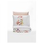 Parure de lit - 1 housse de couette 220 x 240 cm + 2 taies d'oreiller 60 x 60 cm - 100% coton ranforcé - Blanc