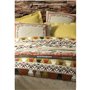 Parure de lit - 1 housse de couette 220 x 240 cm + 2 taies d'oreiller 60 x 60 cm - 100% coton ranforcé - Moutarde