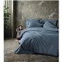 Parure de lit - 1 housse de couette 220 x 240 cm + 2 taies d'oreiller 60 x 60 cm - 100% coton ranforcé - Anthracite