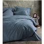 Parure de lit - 1 housse de couette 220 x 240 cm + 2 taies d'oreiller 60 x 60 cm - 100% coton ranforcé - Anthracite