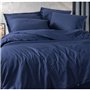 Parure de lit - 1 housse de couette 220 x 240 cm + 2 taies d'oreiller 60 x 60 cm - 100% coton ranforcé - Bleu