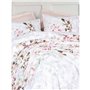 Parure de lit - 1 housse de couette 220 x 240 cm + 2 taies d'oreiller 60 x 60 cm - 100% coton ranforcé - Beige