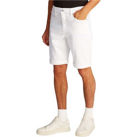 Calvin Klein Short en Jean Homme Slim Longueur Genoux