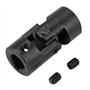 Oumefar Joint universel 12mm ID accouplement d'arbre à joint en U avec croisillon de connecteur de moteur rotatif de rainure de