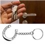 Pssopp Porte-clés en Fer à Cheval Porte-clés en Fer à Cheval Hautement Poli Cadeaux de Faveur Mors de Filet de Cheval en Argent 