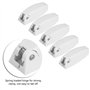 Kuuleyn 5 PCS Porte Catch Holders, Loquet De Porte Catch Holder Pour RV Camping Car Camper Traile Voyage Bagages - Blanc