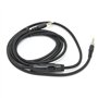 Câble Casque 3,5 Mm Portable, Câble Audio Mâle à Mâle avec Contrôle du Volume Muet en Ligne Casque de Jeu Détachable Fil de Remp