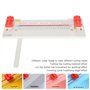 Wosune Coupe-papier, coupe-papier à rouler 4 en 1, coupe-papier à rouler portable pour les lignes de pli pour les courbes pour c