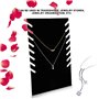 SALUTUYA Support de Présentoir de collier, Porte chevalet à colliers multiples Organisateur de bijoux en planche Collier Titulai